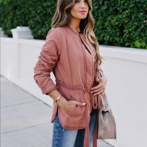 VICI Collection Cotton Quilted Jacket